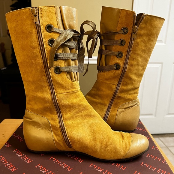 Anika Lace Boot Natural Khaki Crosta & Gorman 6.5 New in Box - Picture 10 of 13